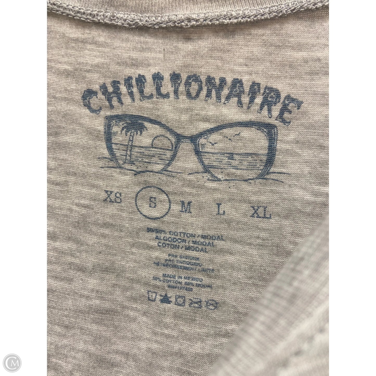 Top Short Sleeve By Clothes Mentor In Grey, Size: S