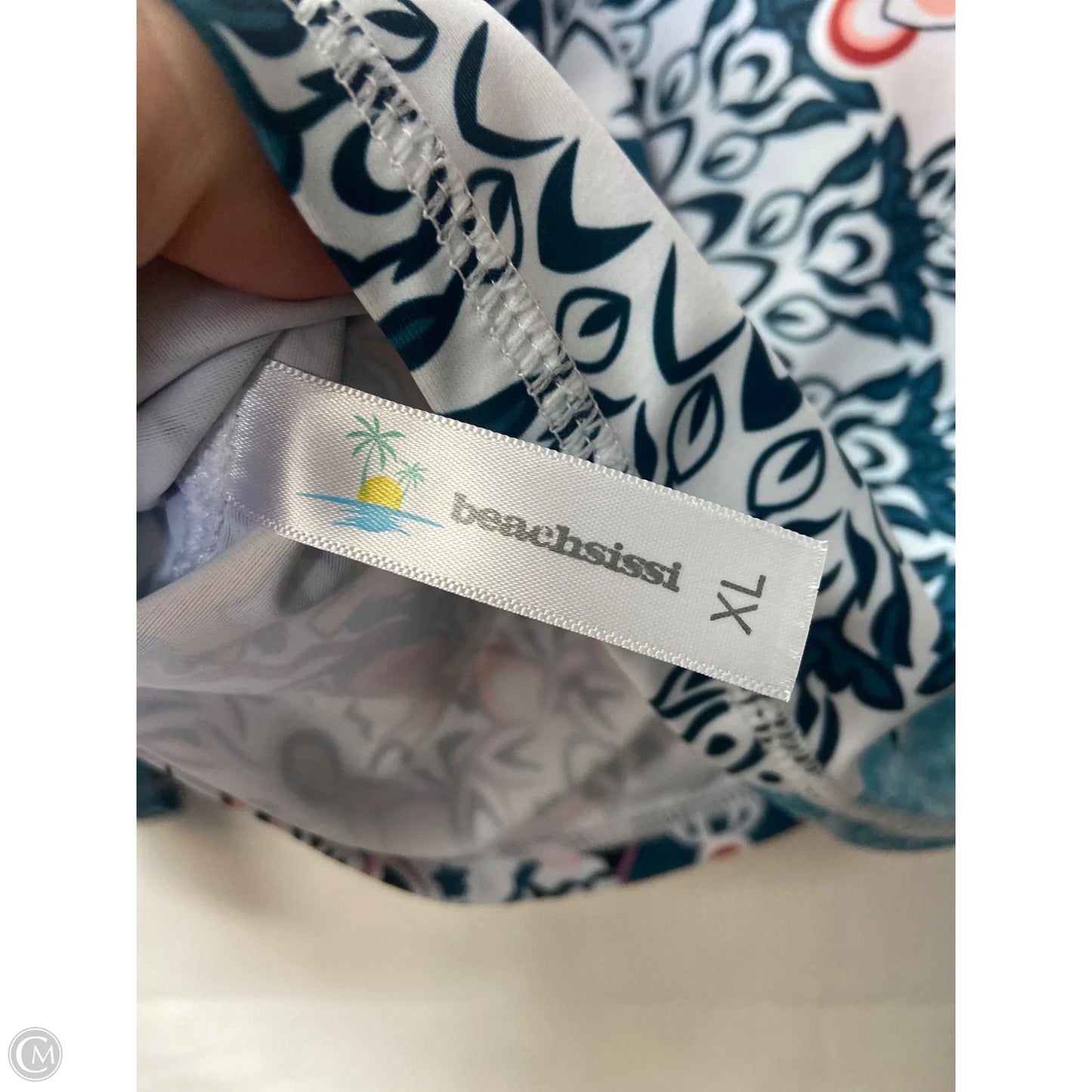 Swimsuit Top By Beachsissi In Blue, Size: Xl