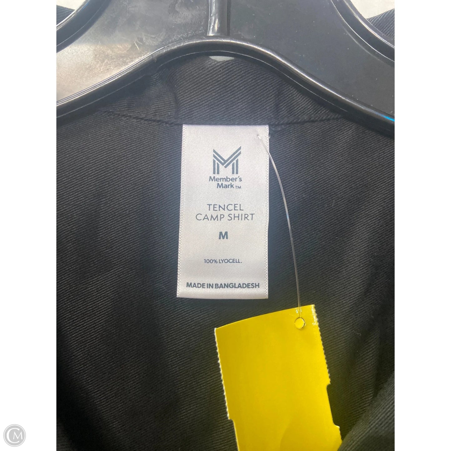 Top Short Sleeve By Members Mark In Black, Size: M