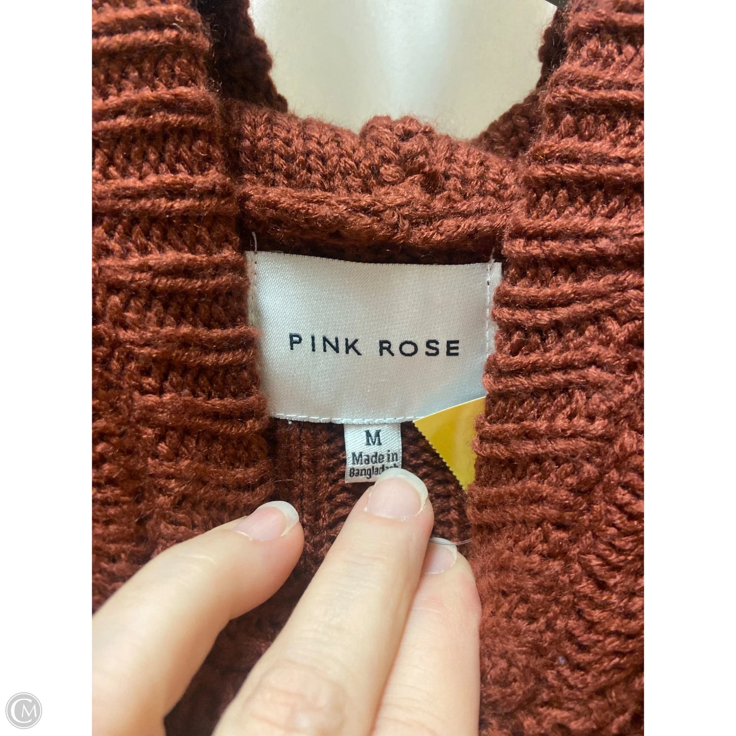 Sweater By Pink Rose In Copper, Size: M