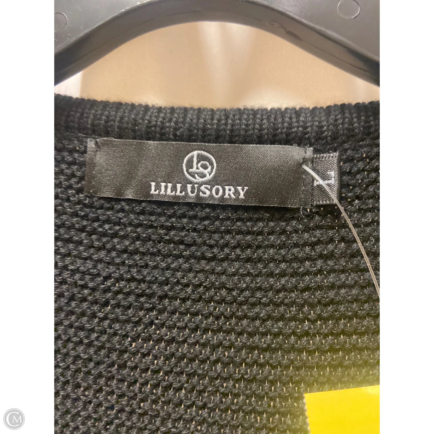 Top Sleeveless By Lillusory In Black, Size: L
