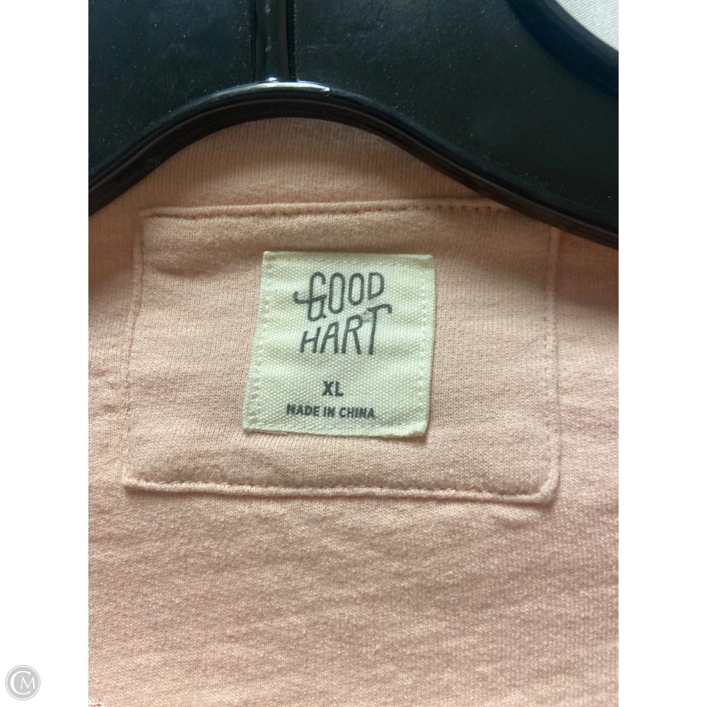 Top Long Sleeve By Good Hart In Pink, Size: Xl