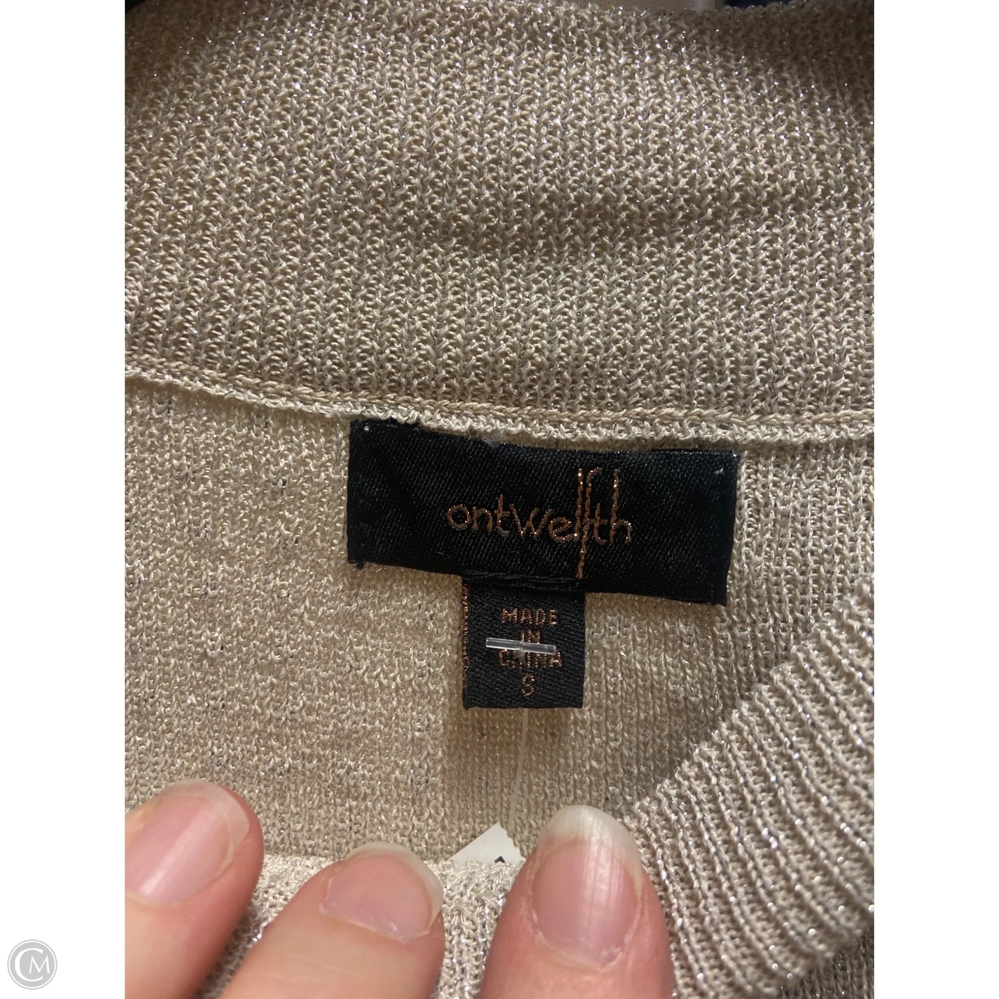Pants Set 2pc By Ontwelfth In Gold & Silver, Size: S