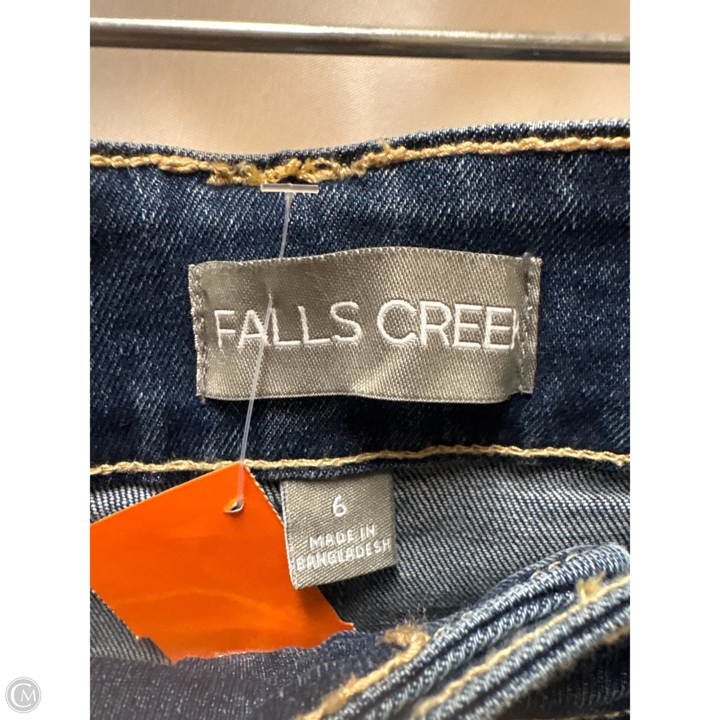 Jeans Cropped By Falls Creek In Blue Denim, Size: 6