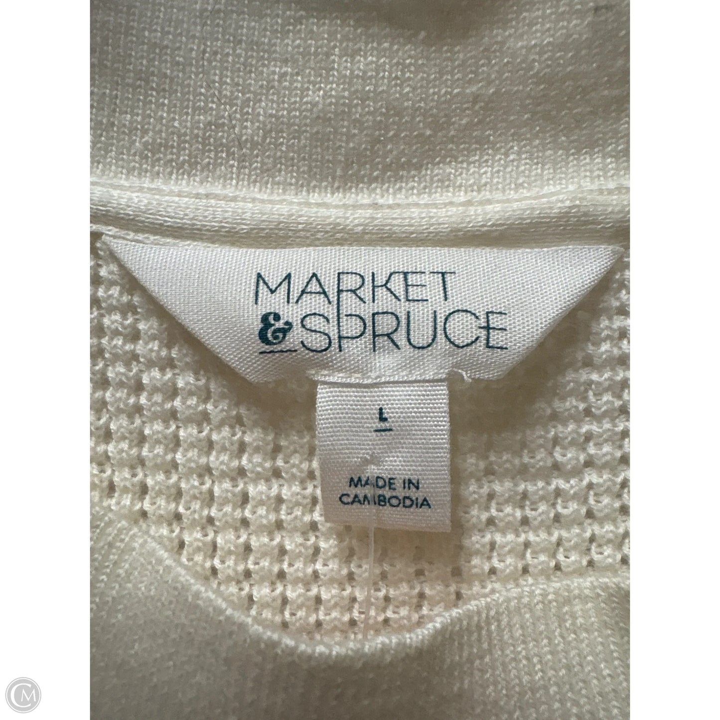 Sweater By Market & Spruce In Cream, Size: L