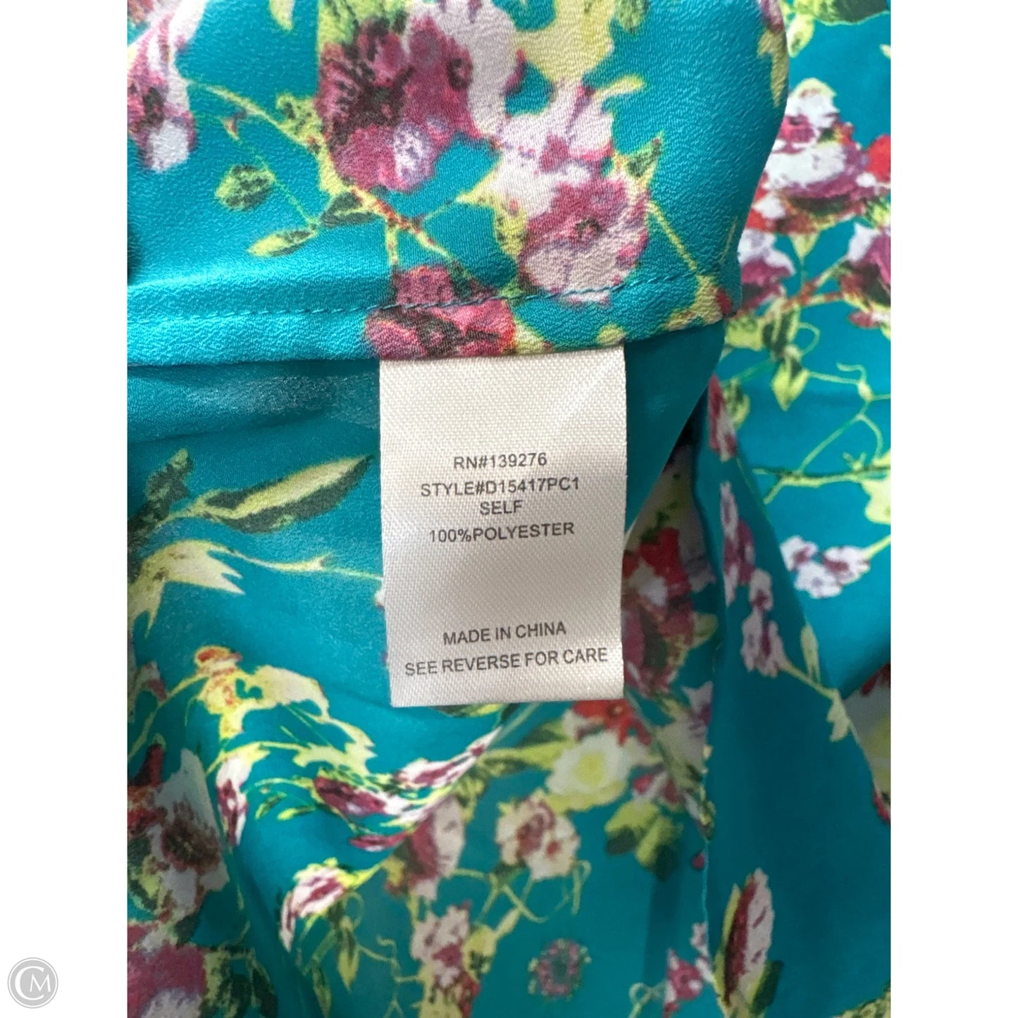 Top Sleeveless By Daniel Rainn In Aqua, Size: L