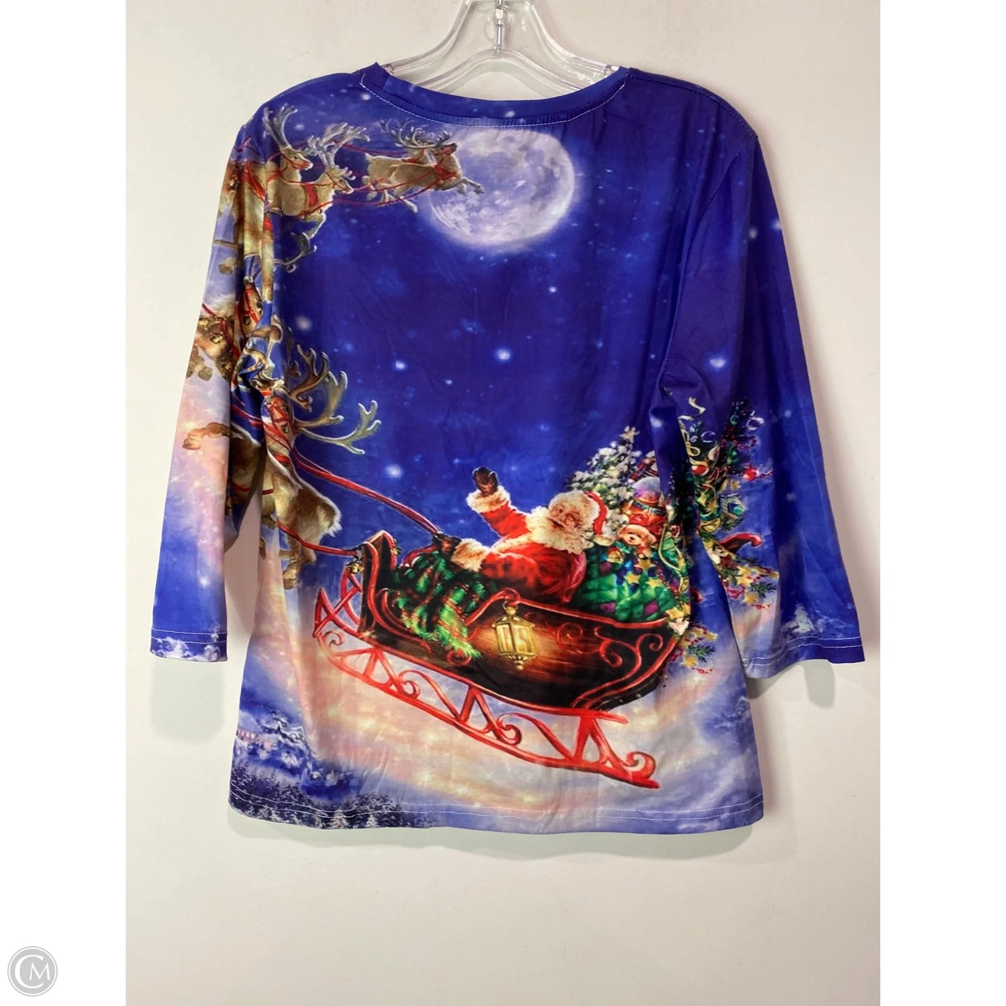 Top Long Sleeve By Clothes Mentor In Blue, Size: M