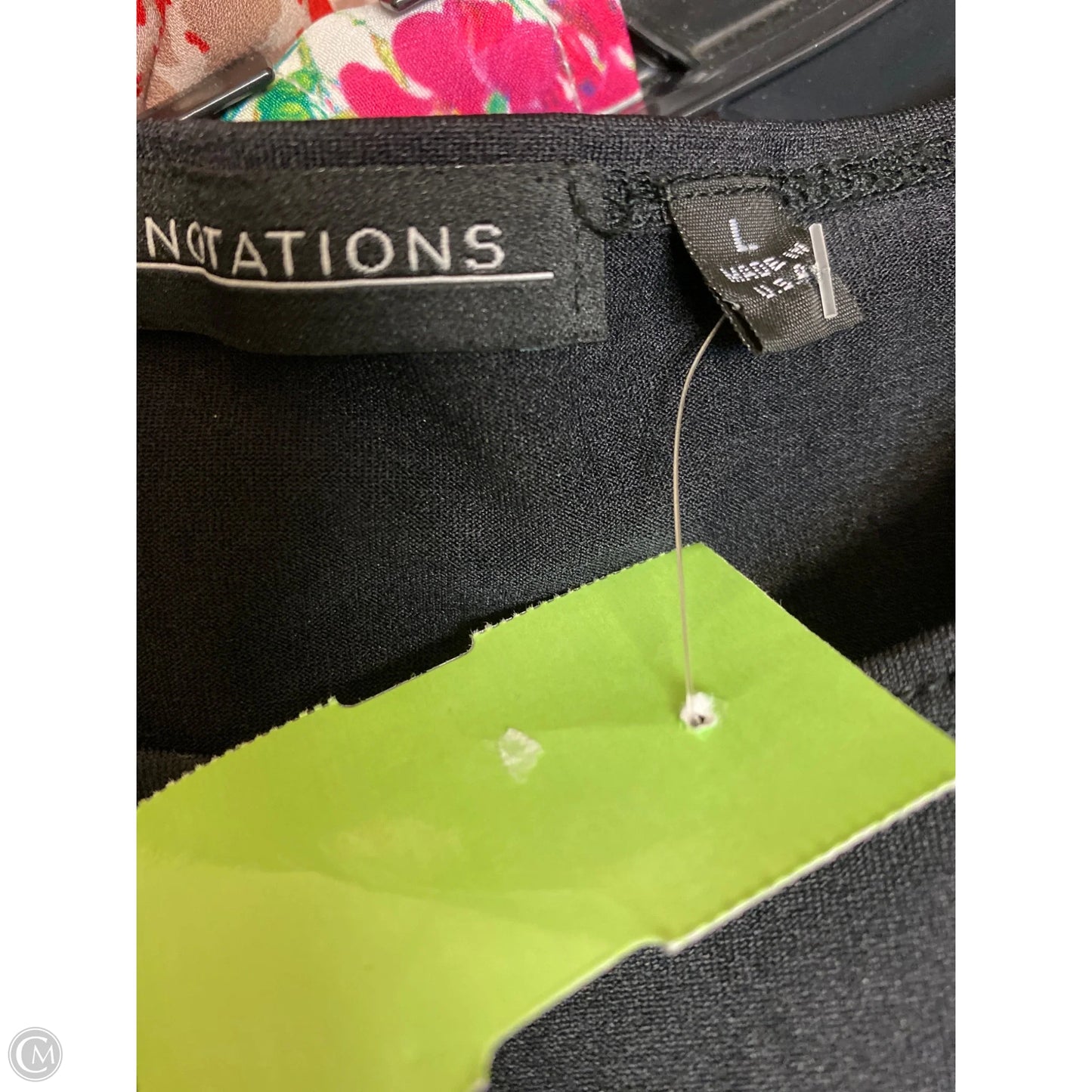 Tank Top By Notations In Black, Size: L