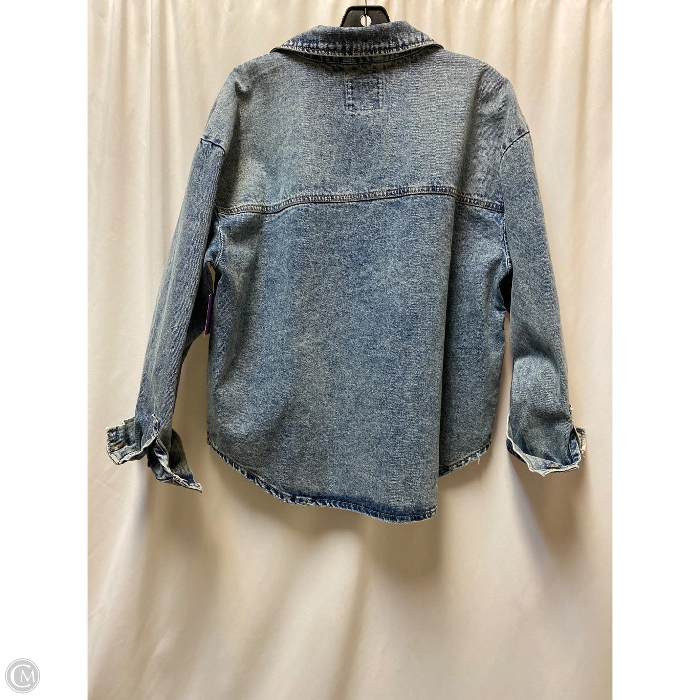 Jacket Denim By Clothes Mentor In Blue Denim, Size: M