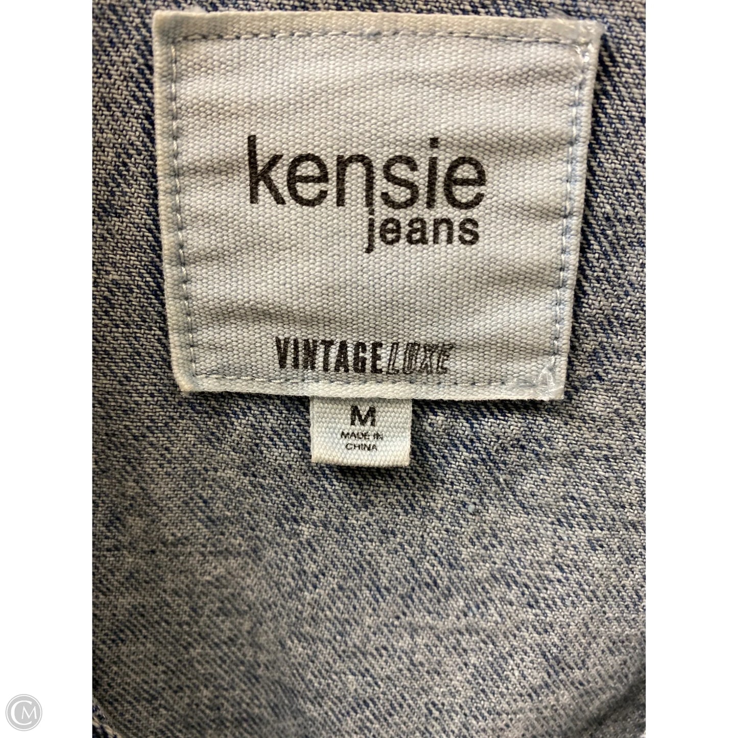 Jacket Denim By Clothes Mentor In Blue Denim, Size: M
