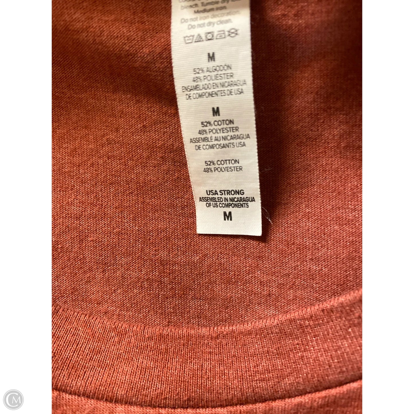 Top Short Sleeve By Canvasback In Orange, Size: M