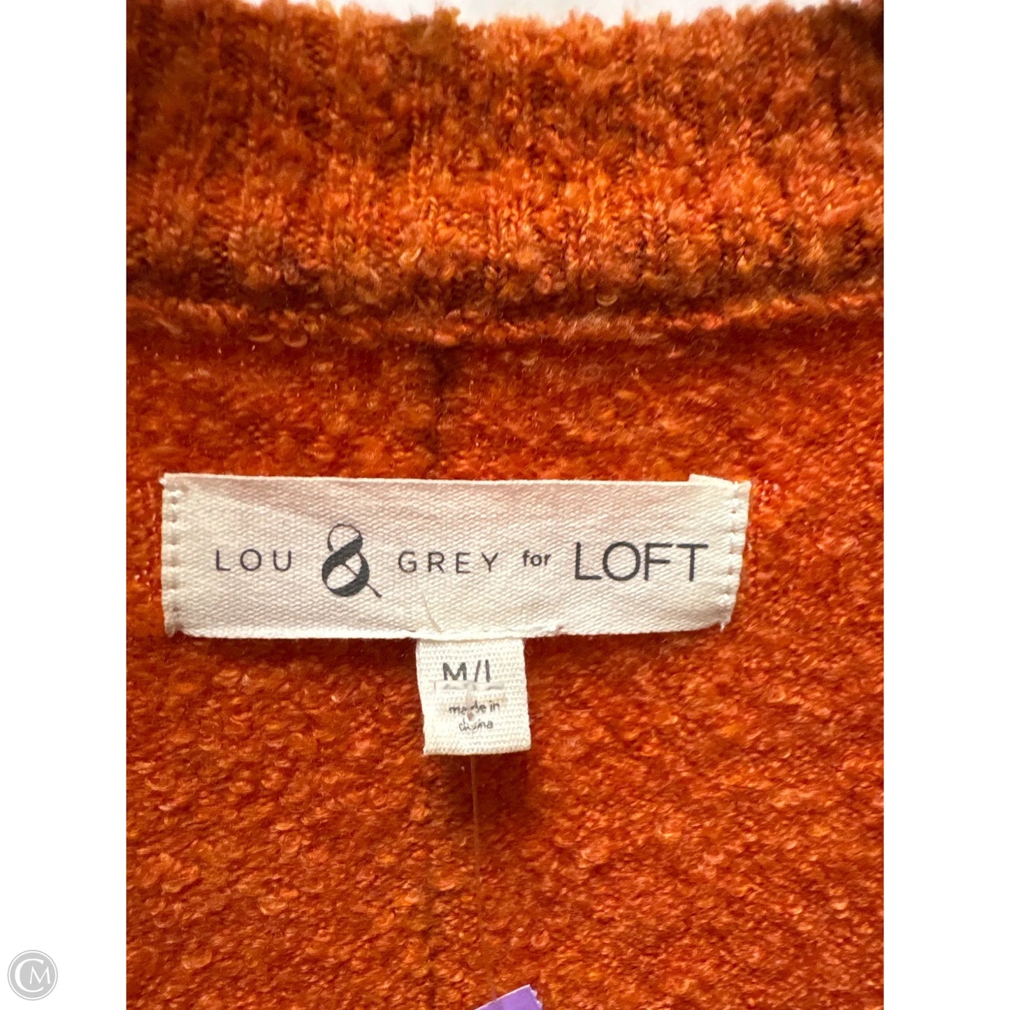 Sweater By Loft In Orange, Size: M