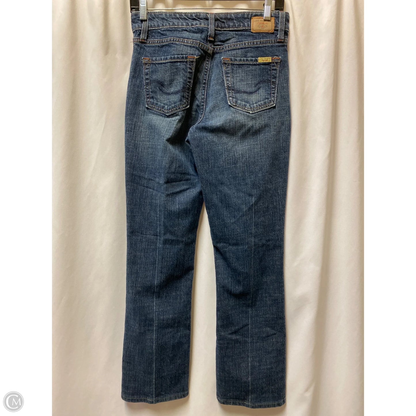 Jeans Straight By Levis In Blue Denim, Size: 4