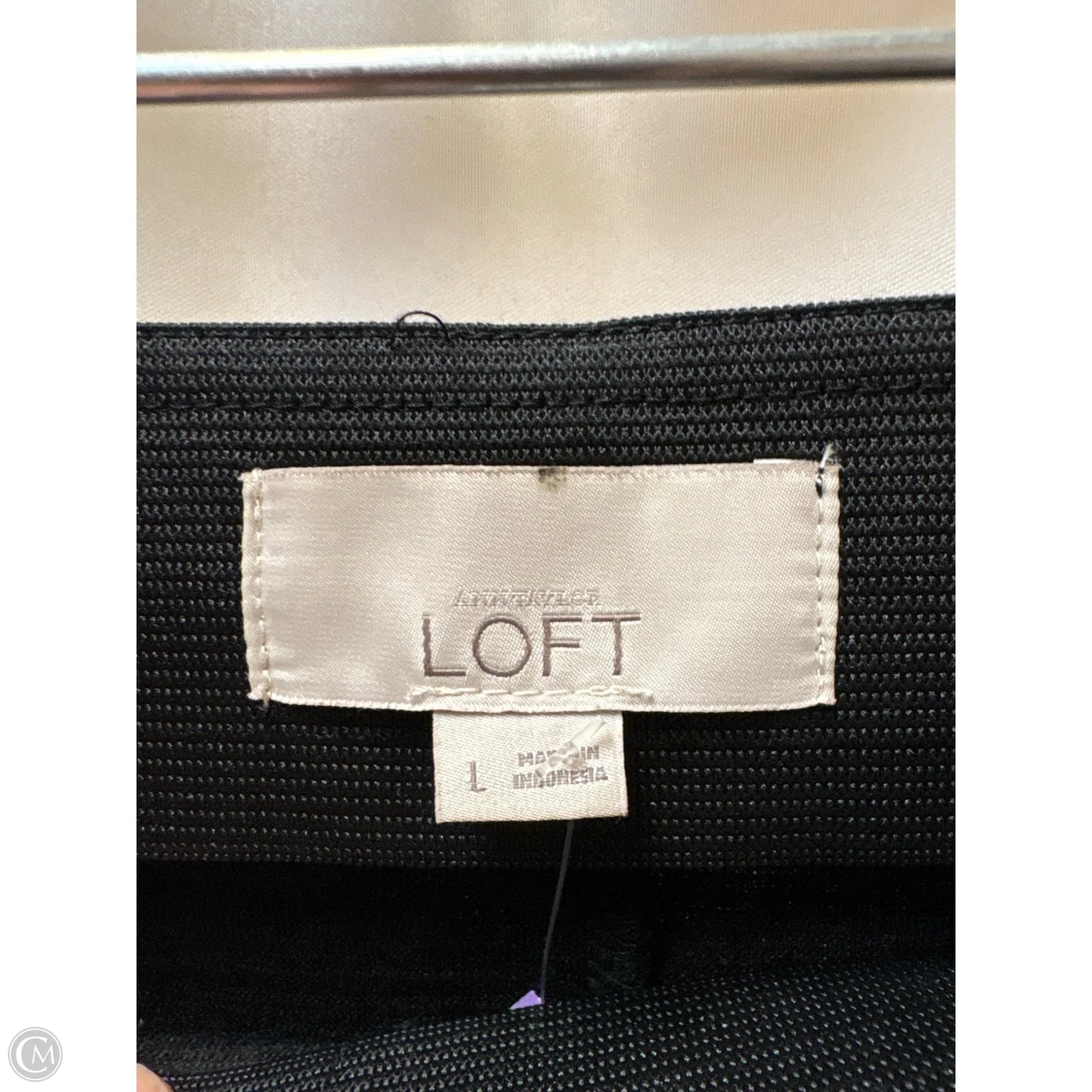 Skirt Maxi By Loft In Black, Size: L