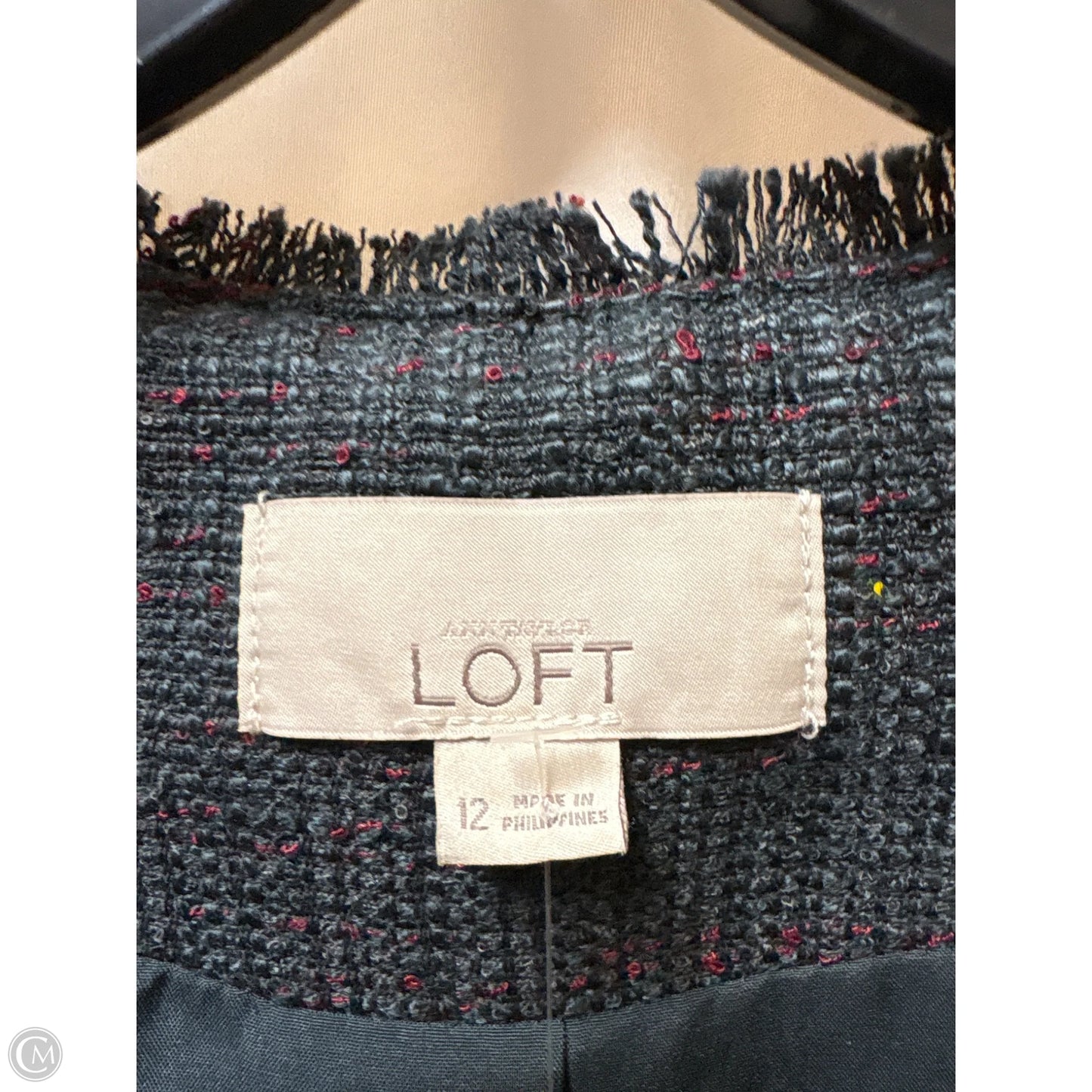 Blazer By Loft In Grey, Size: 12