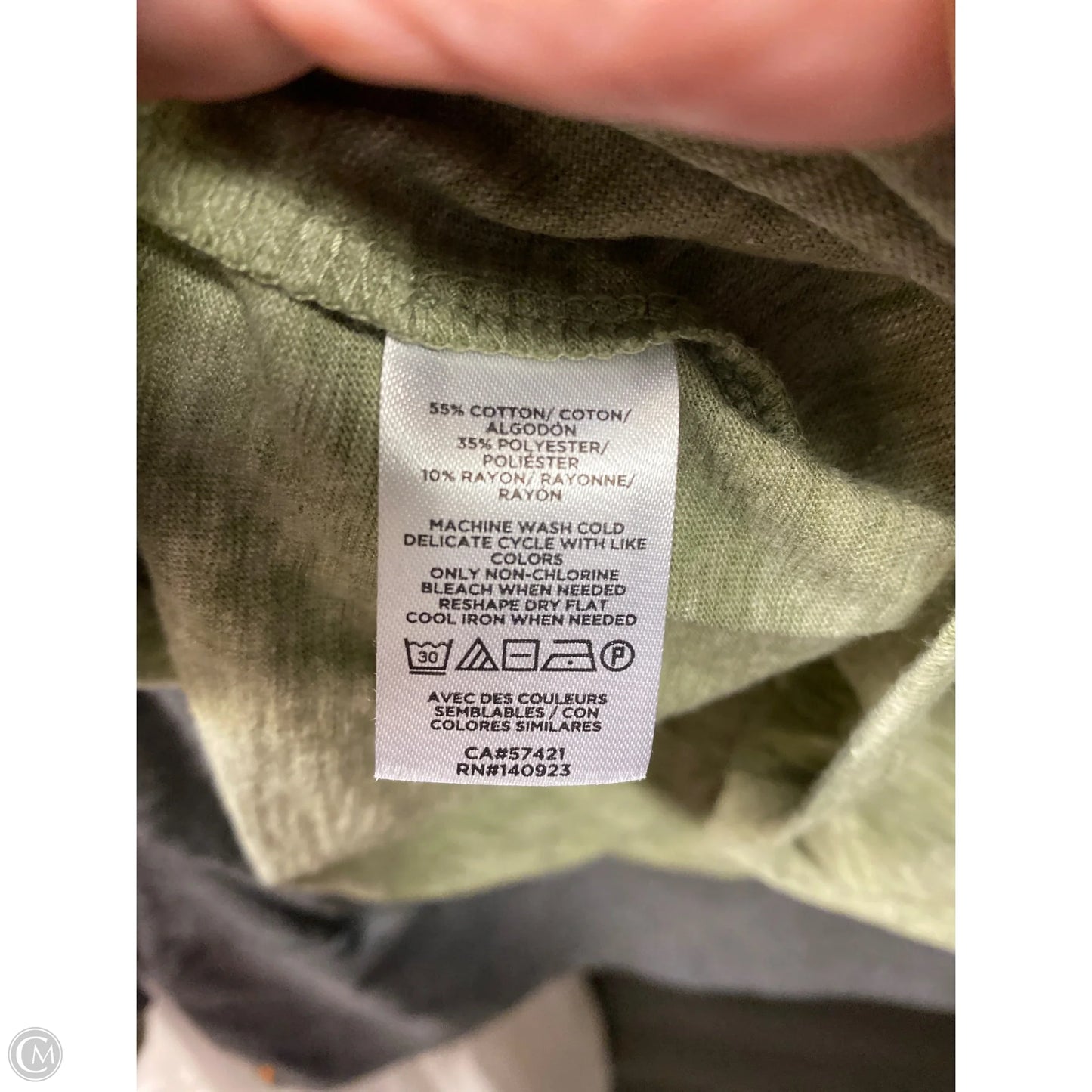 Top Long Sleeve By Loft In Green, Size: L