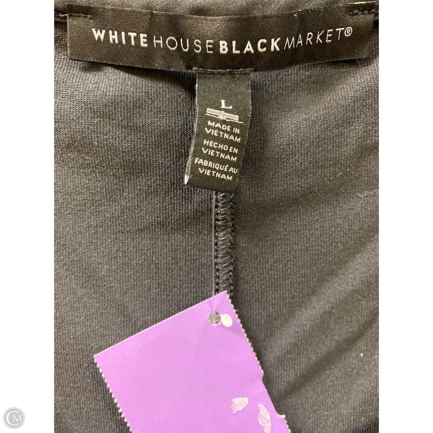 Top Long Sleeve By White House Black Market In Black, Size: L
