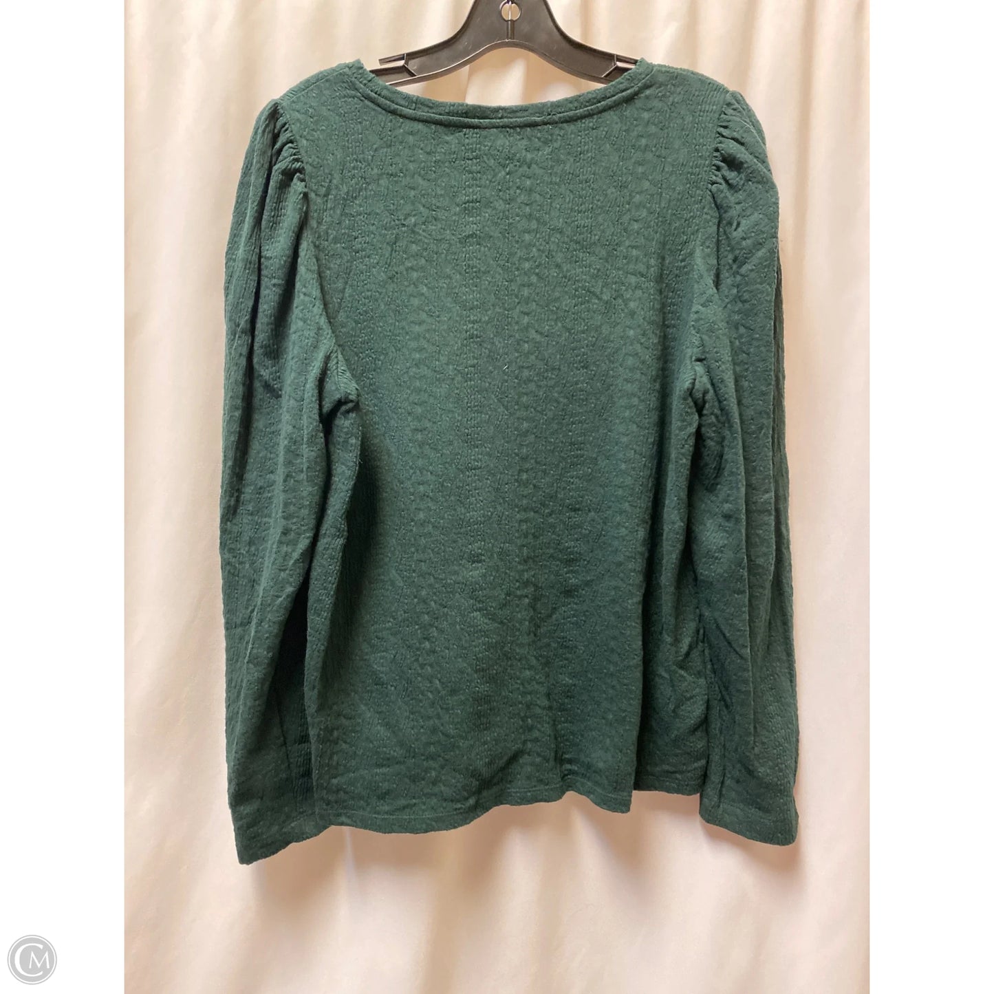 Top Long Sleeve By Loft In Green, Size: L