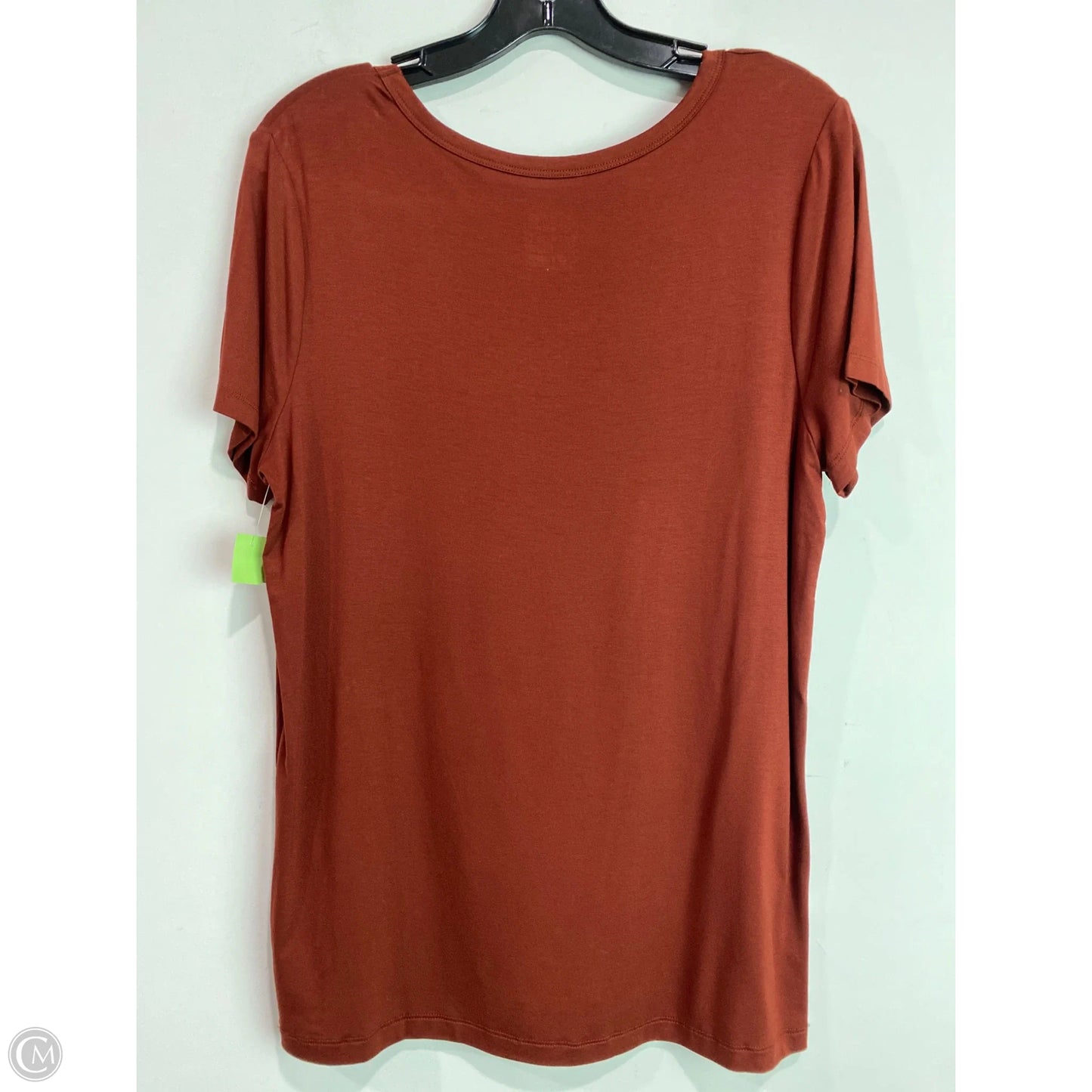 Top Short Sleeve By A New Day In Brown, Size: L