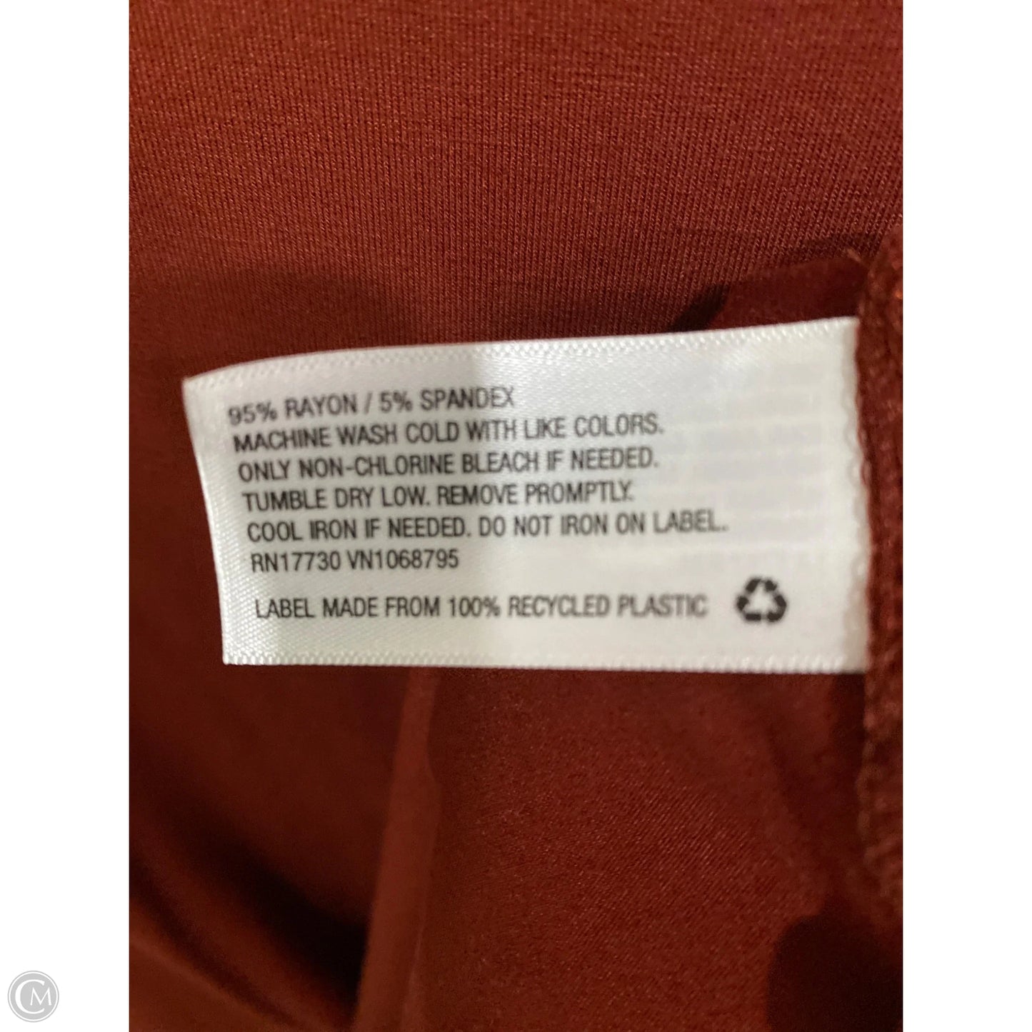 Top Short Sleeve By A New Day In Brown, Size: L