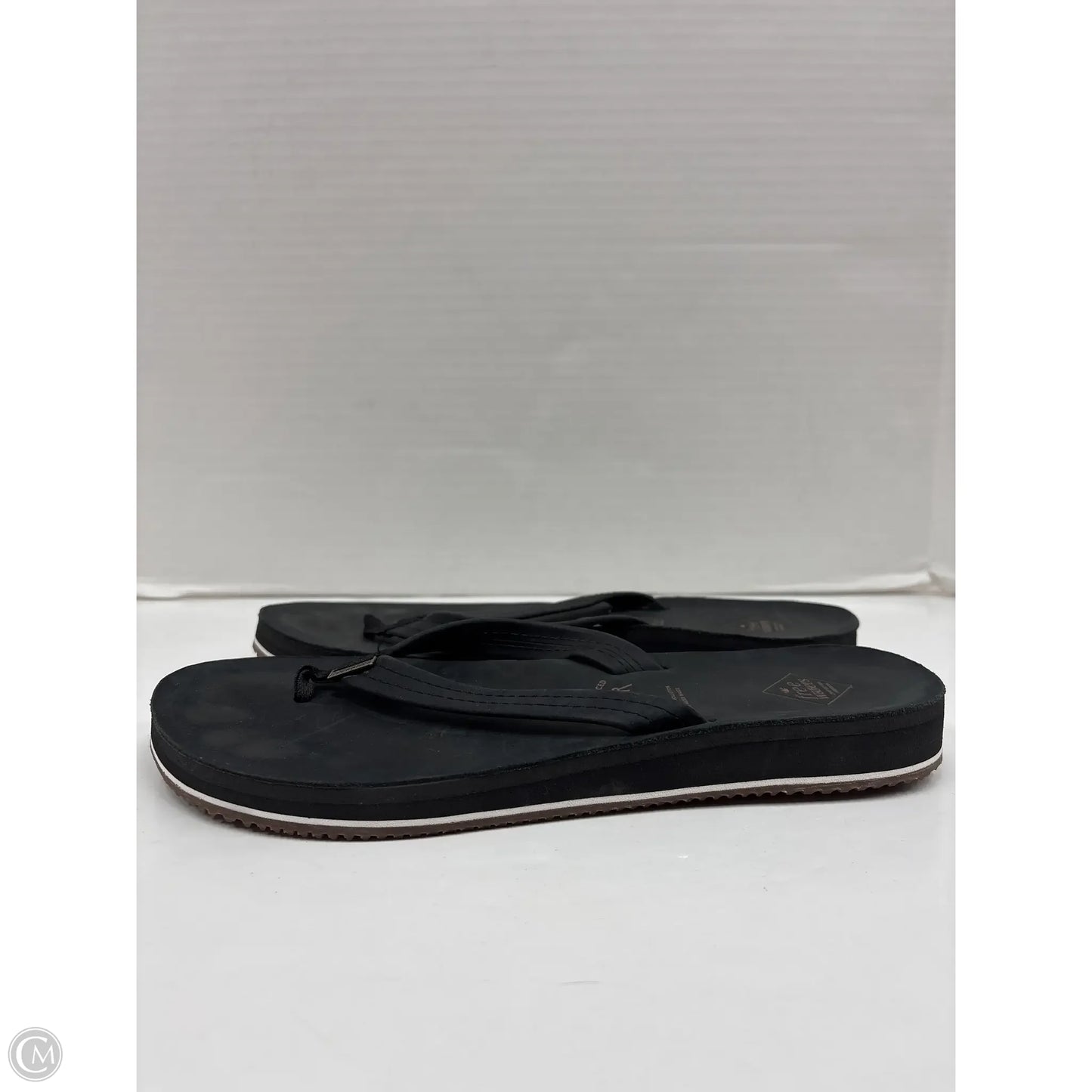 Sandals Flip Flops By Clothes Mentor In Black, Size: 8.5