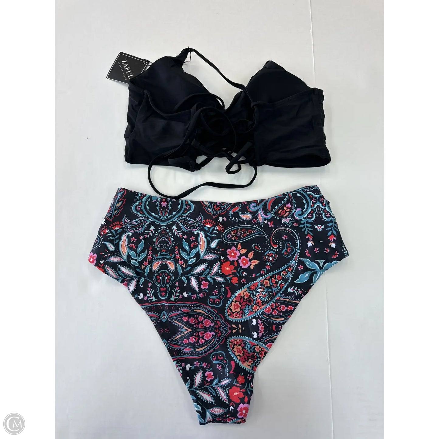 Swimsuit 2pc By Zaful In Black, Size: M