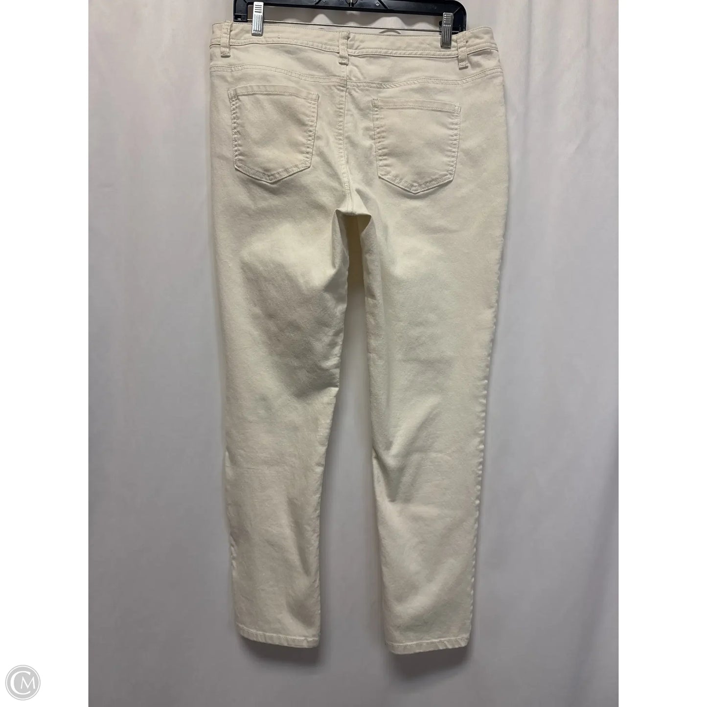Jeans Straight By Cato In White Denim, Size: 14