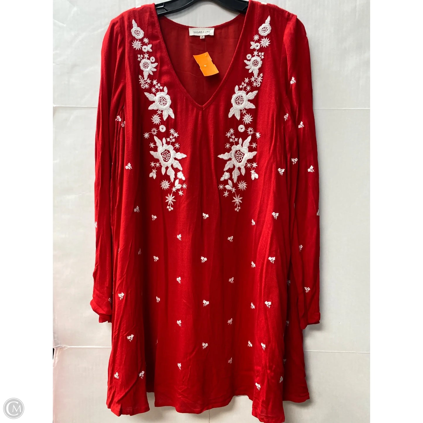 Dress Casual Midi By Sugar Lips In Red, Size: M