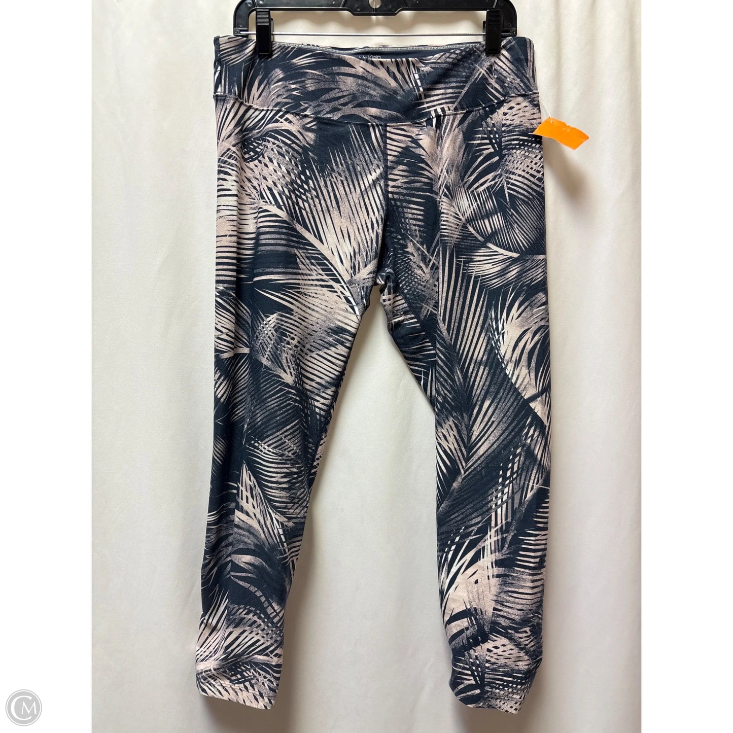 Athletic Leggings By Calvin Klein In Blue & Pink, Size: Xl
