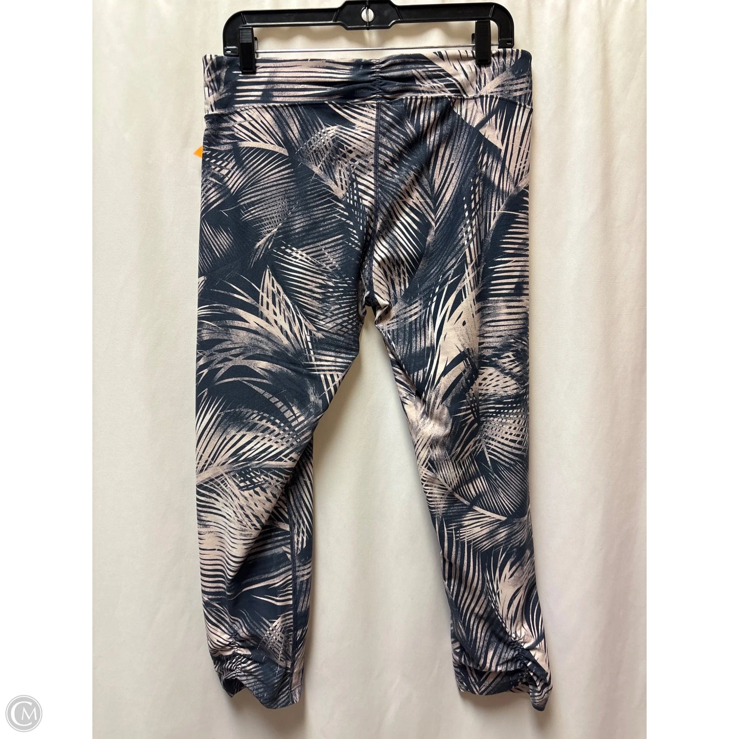 Athletic Leggings By Calvin Klein In Blue & Pink, Size: Xl