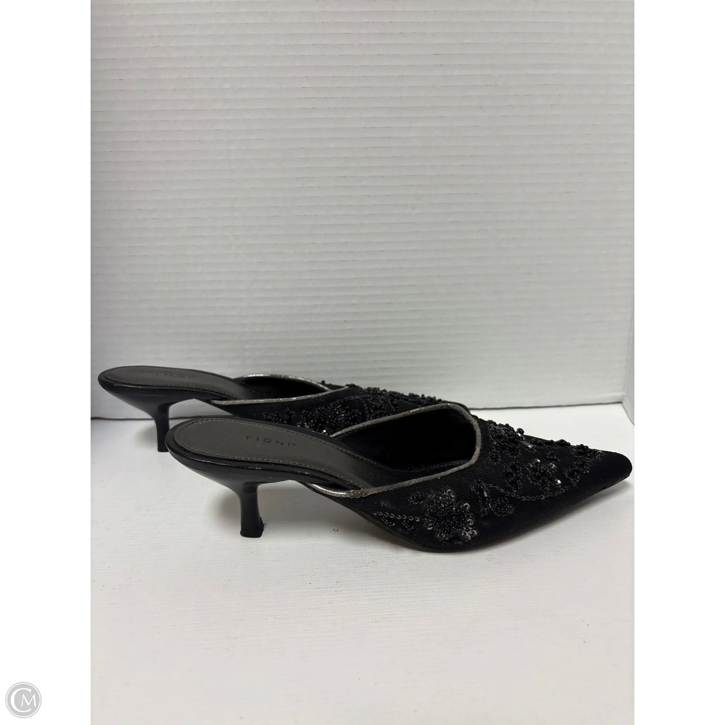Shoes Heels Kitten By Fioni In Black, Size: 6