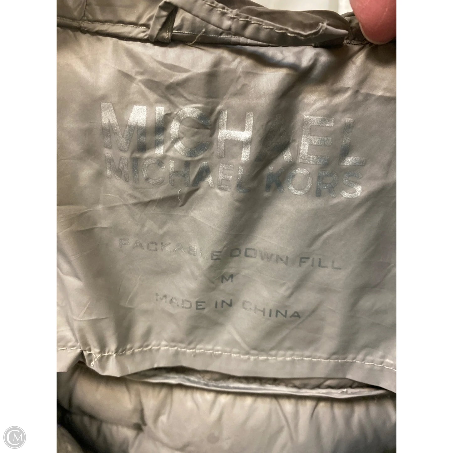 Coat Puffer & Quilted By Michael By Michael Kors In Grey, Size: M