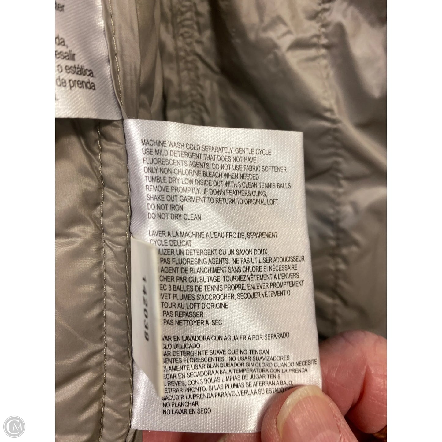 Coat Puffer & Quilted By Michael By Michael Kors In Grey, Size: M