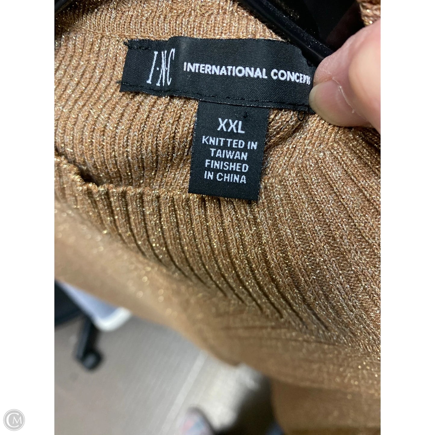 Sweater By International Concepts In Tan, Size: Xxl
