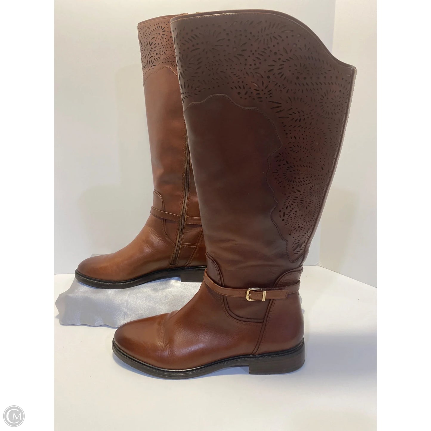 Boots Mid-calf Flats By Gianni Bini In Brown, Size: 9