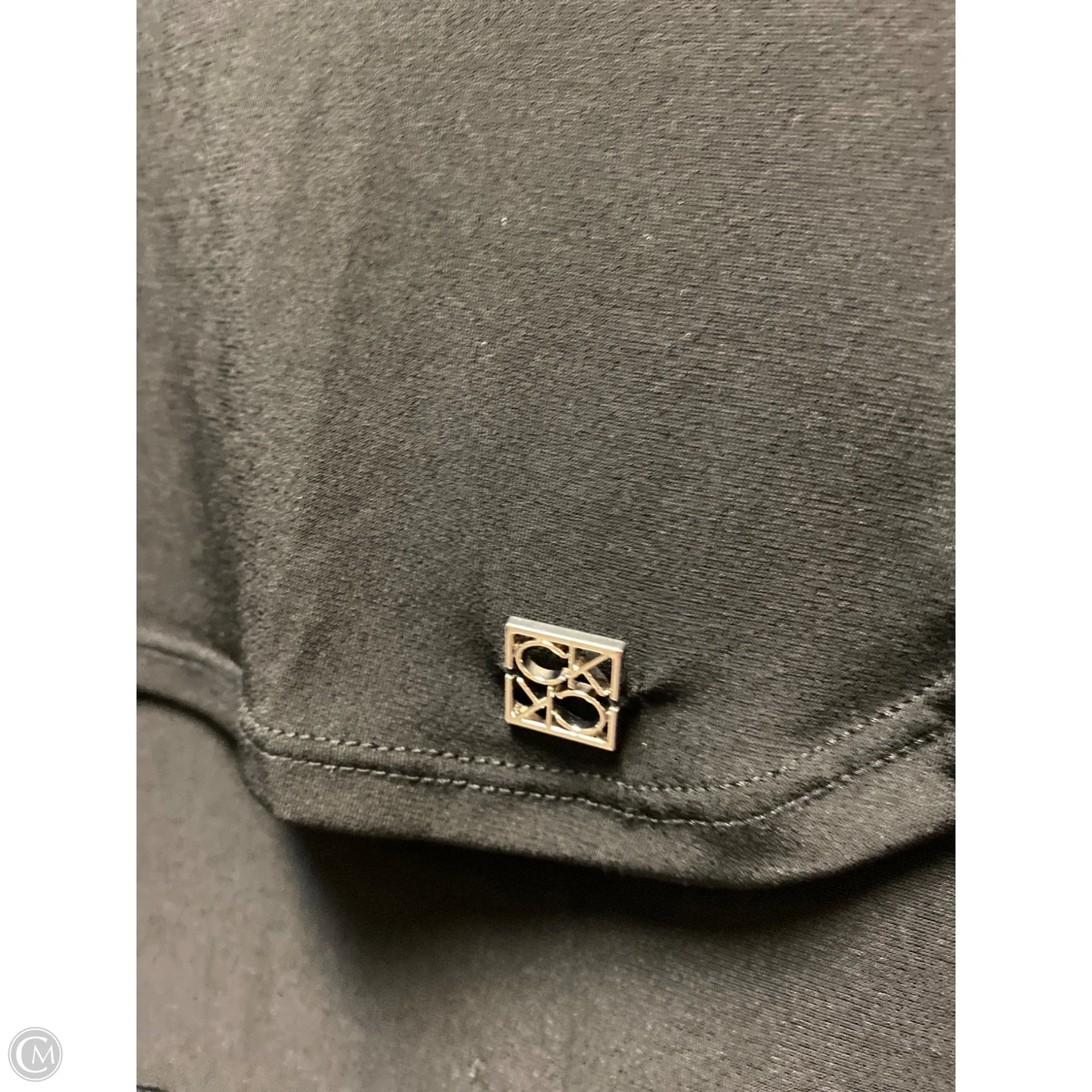 Top Long Sleeve By Calvin Klein In Black, Size: M