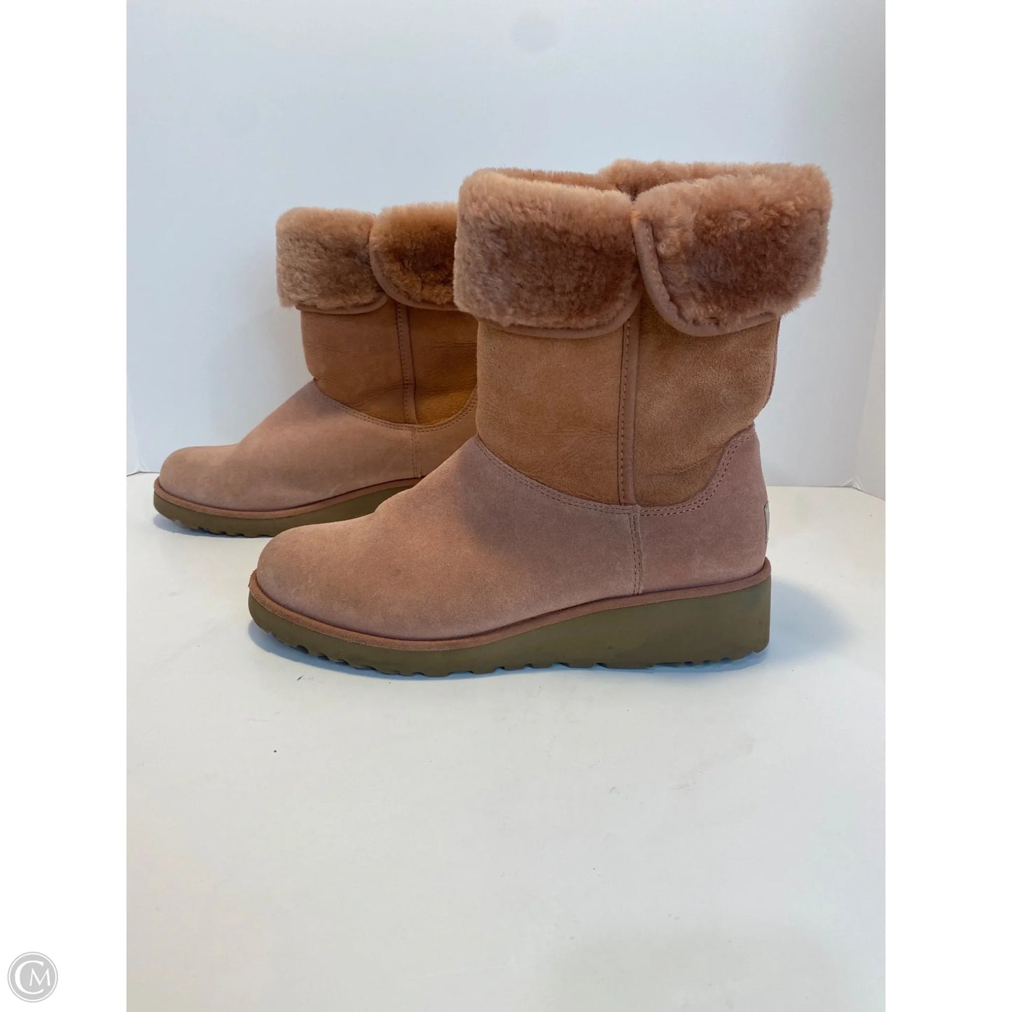 Boots Designer By Ugg In Pink, Size: 8