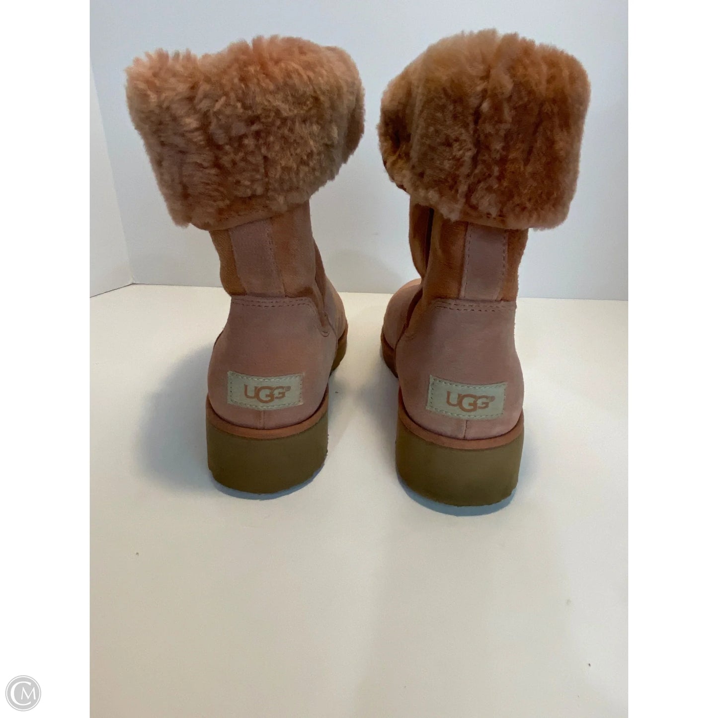 Boots Designer By Ugg In Pink, Size: 8