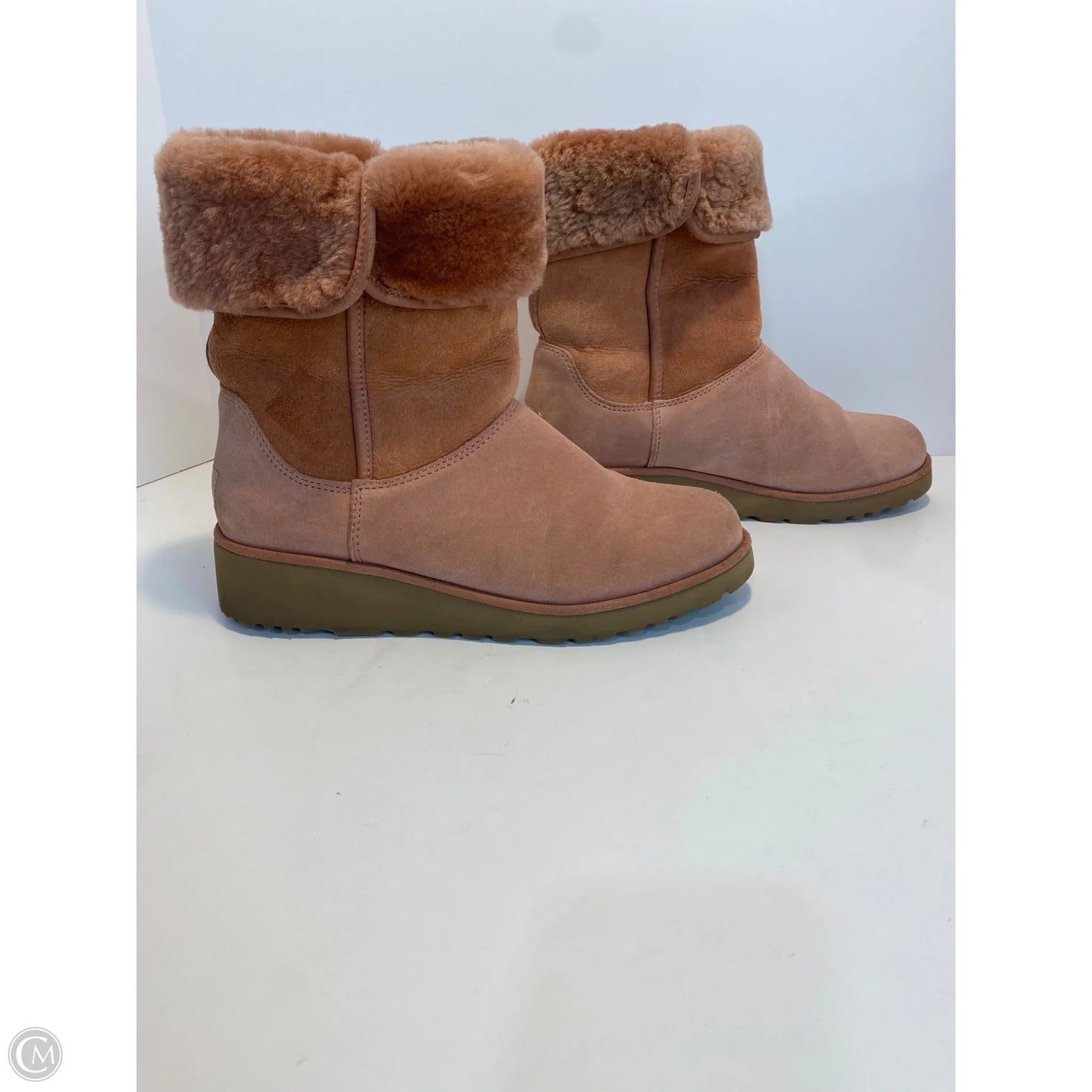 Boots Designer By Ugg In Pink, Size: 8