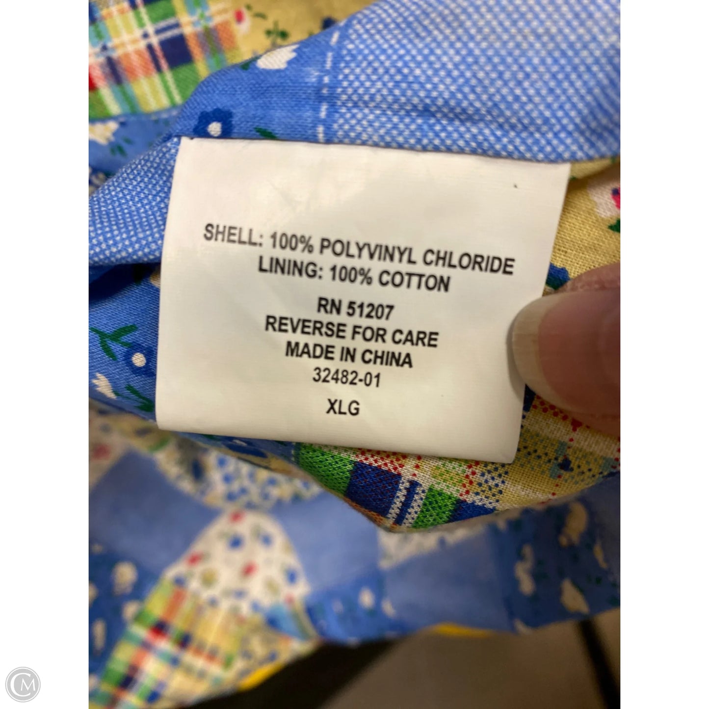 Coat Raincoat By Clothes Mentor In Yellow, Size: 1x