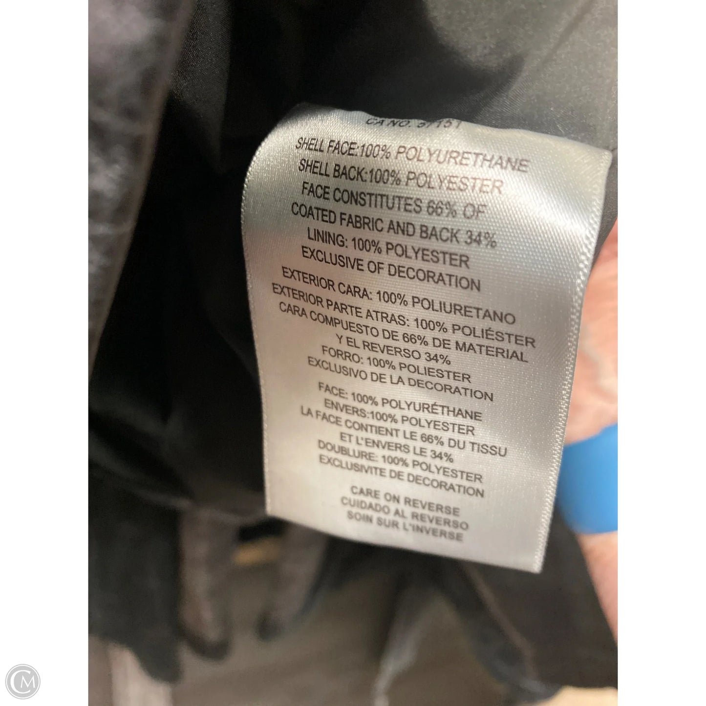 Jacket Leather By Levis In Black, Size: 2x