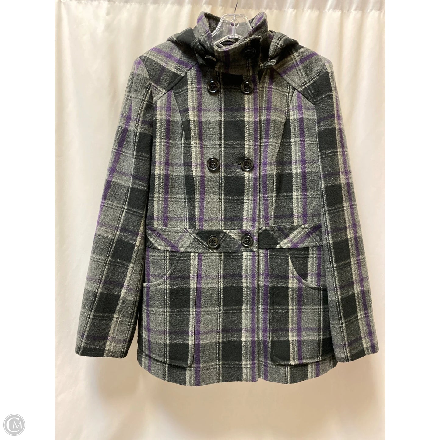 Jacket Faux Fur & Sherpa By Metaphor In Purple, Size: L