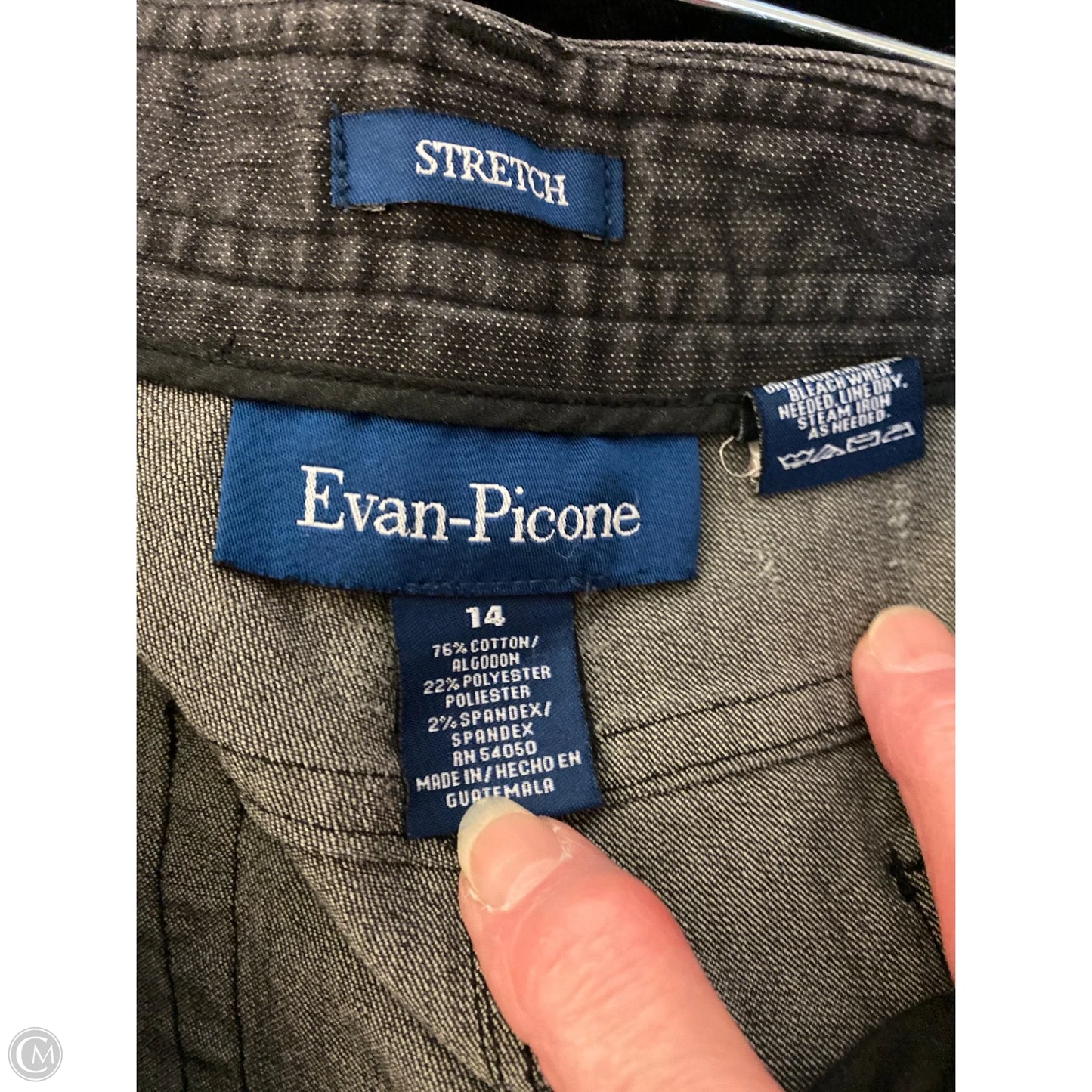 Pants Wide Leg By Evan-picone In Grey, Size: 14