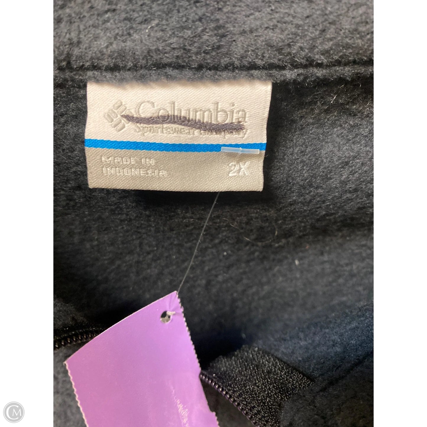 Jacket Fleece By Columbia In Black, Size: 2x