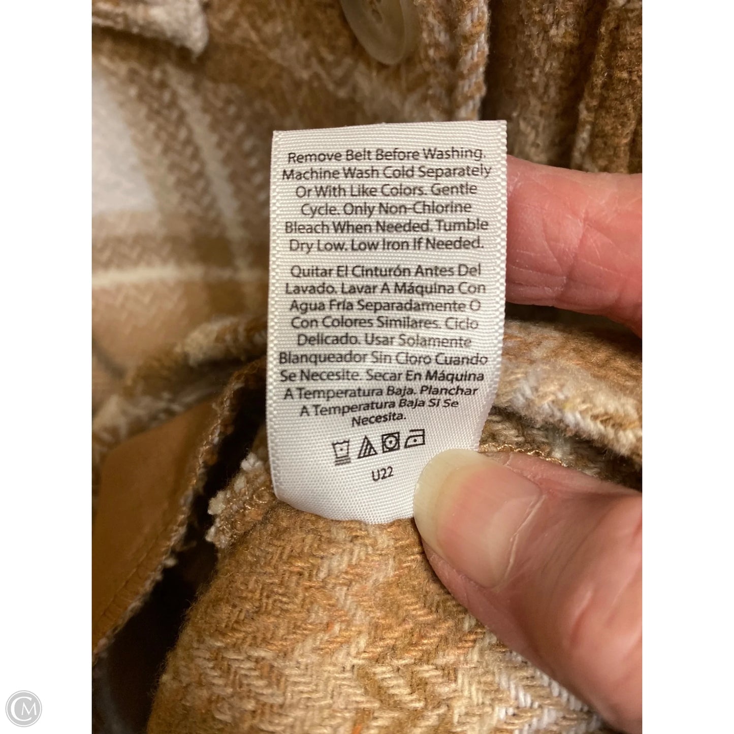 Coat Faux Fur & Sherpa By Time And Tru In Beige, Size: L