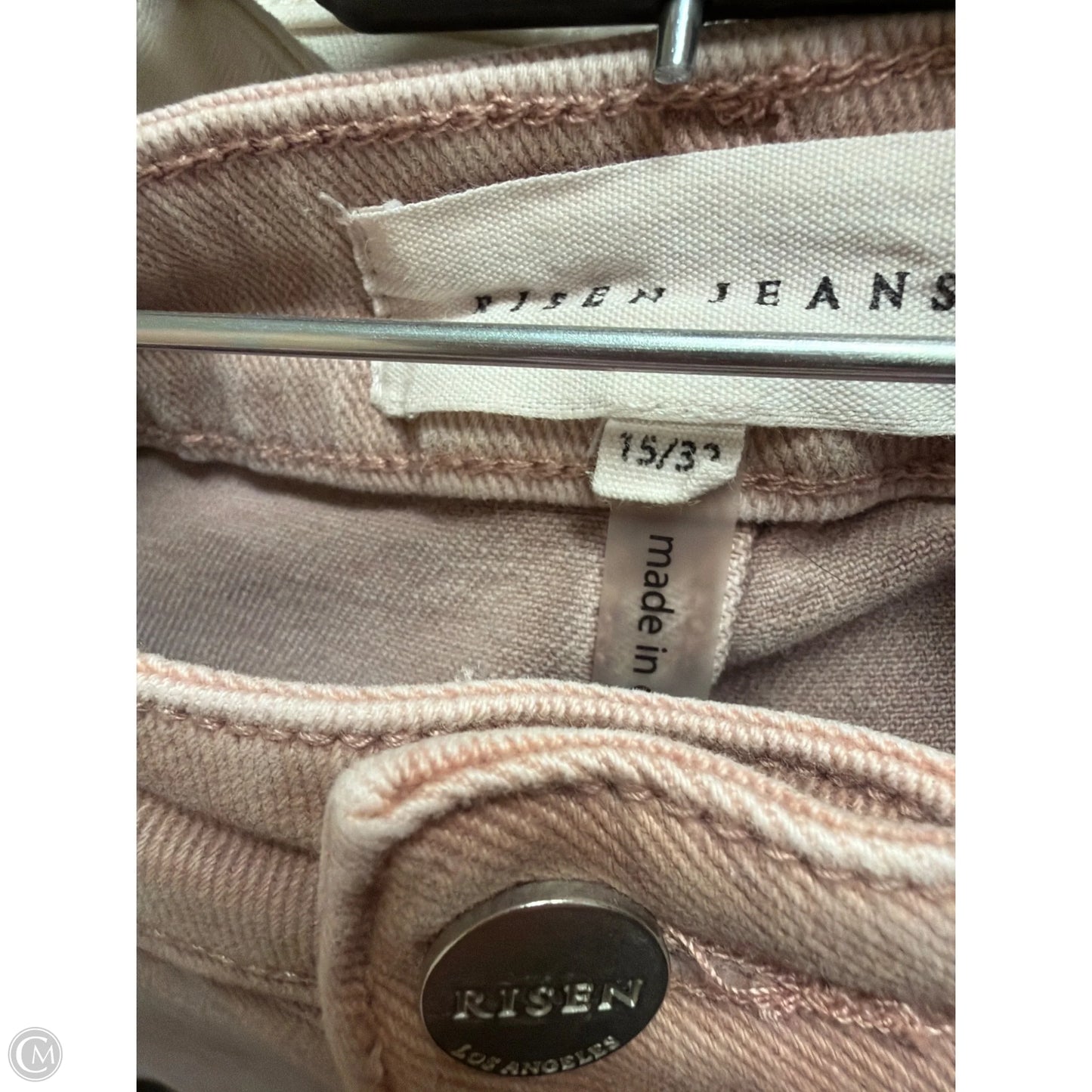 Jeans Straight By Risen In Pink, Size: 14