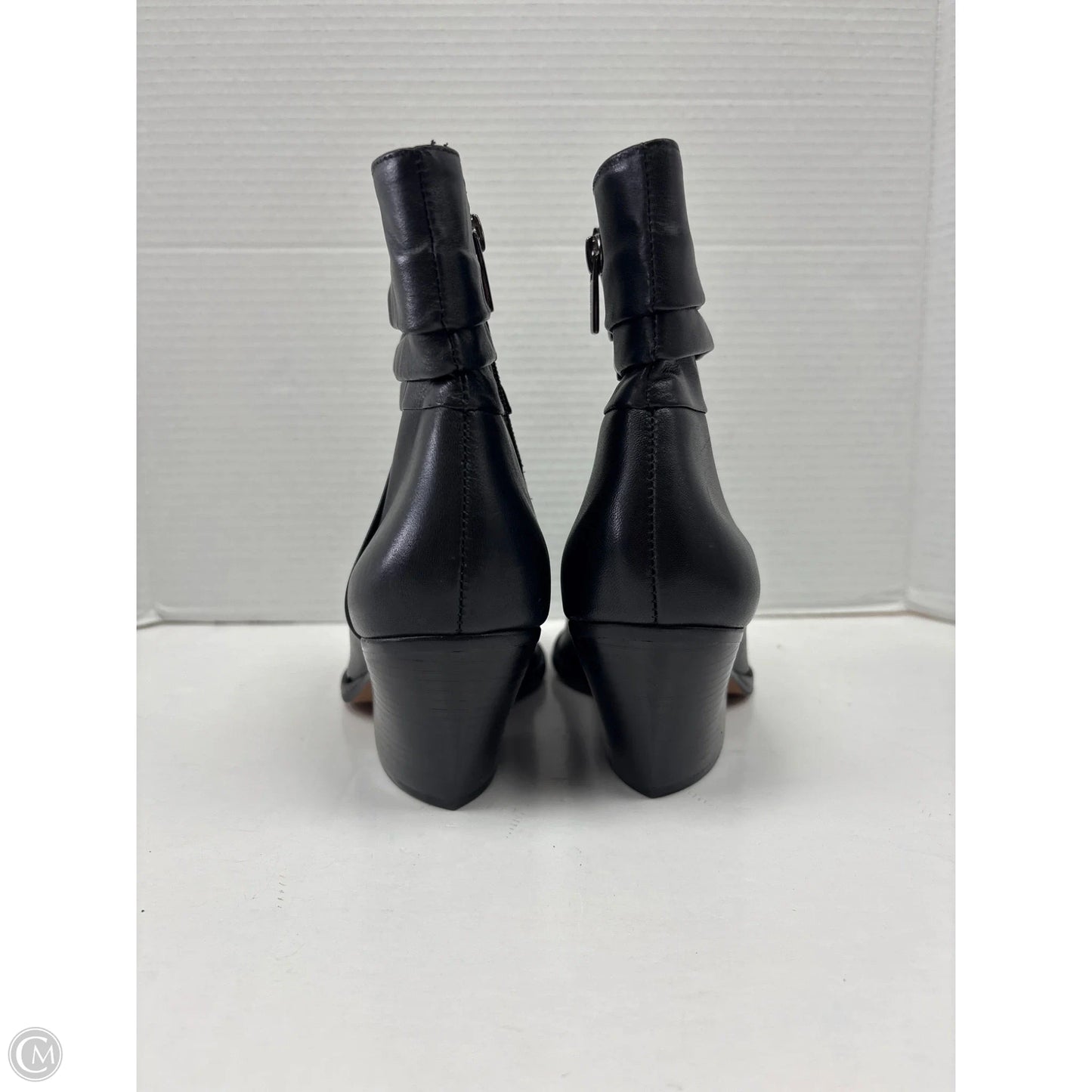 Boots Ankle Heels By Vince Camuto In Black, Size: 8.5