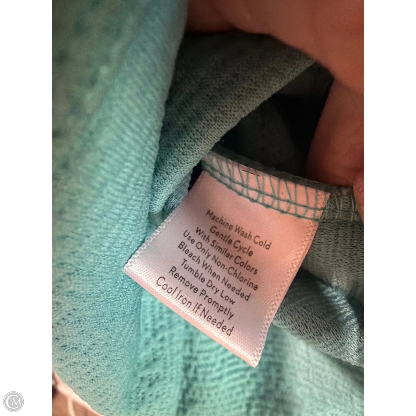 Top Long Sleeve By Nine West In Teal, Size: M