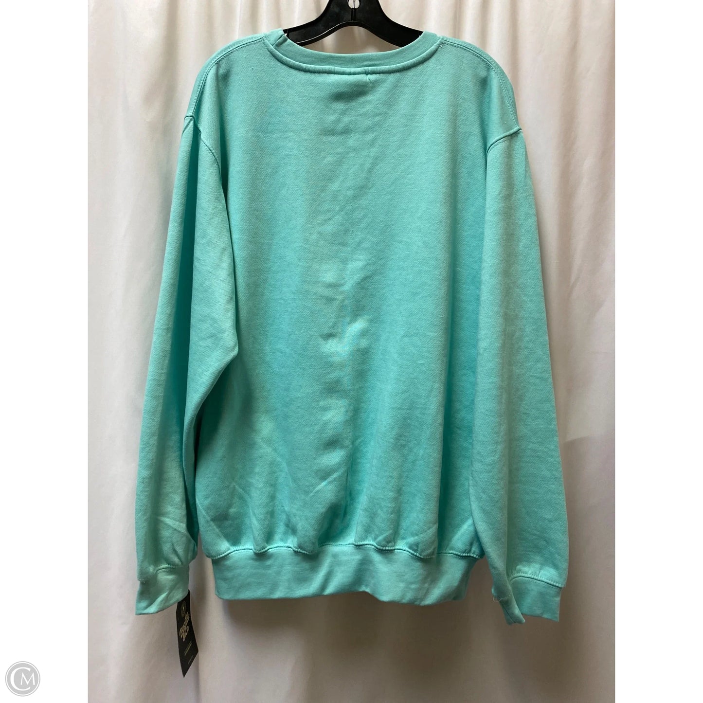 Sweatshirt By Clothes Mentor In Teal, Size: Xl