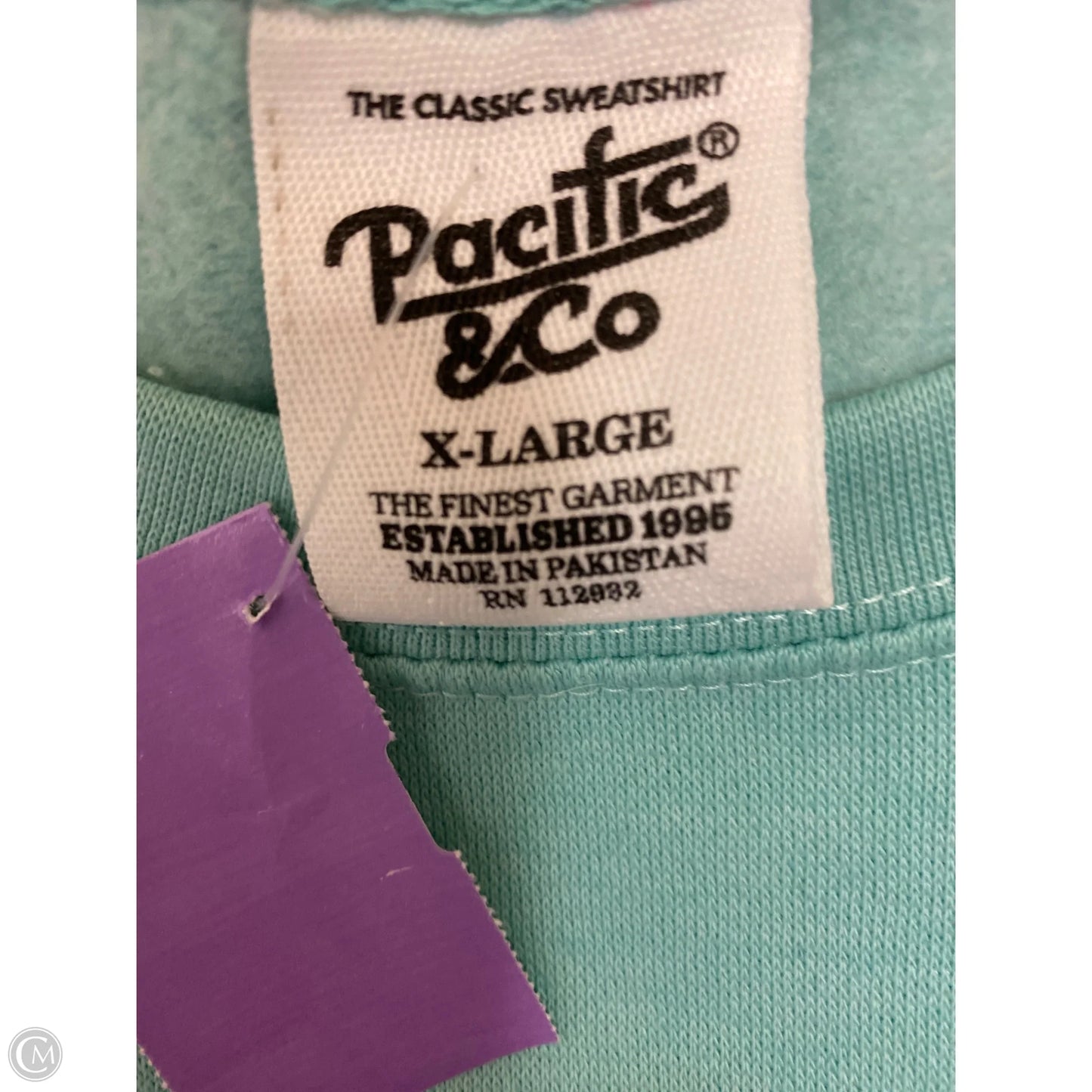 Sweatshirt By Clothes Mentor In Teal, Size: Xl